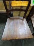 2 Antique Wooden Dining Chairs