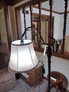 Black Metal Floor Lamp Approx 57" Tall