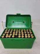 Green plastic MPM box 375 H&H new brass
