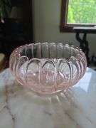 Pink Depression Glass Scalloped Bowl Approx 6" Dia