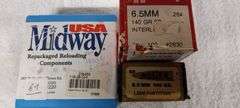 161 pcs 6.5mm 140gr bullets