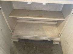 Wooden Bookshelf with Cabinet Bottom approx 30"x74"x13"