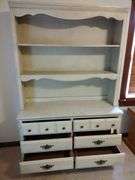 Wooden Dresser Approx 48"x74"x 18".  Six Drawers