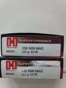 2-20 rnd box Hornady 338 Win Mag