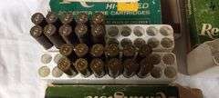 14 live rnds  and 22 empty brass  25-06