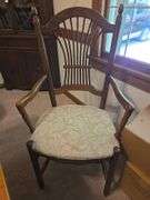 Drop Leaf Dining Table W/ 6 Chairs & 2 Leaves- Table Pads Approx 28" x 44" x 29" Tall Each Drop Leaf 21 1/2"-Each Leaf 11"