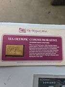 Collector Sport Cards-U.S. Olympic Commemorative 23k Replica Stamps