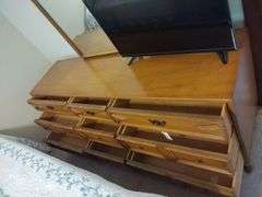 9 Drawer MCM Dresser & Mirror Approx 72"x74"x19"