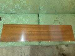 Table & 4 Upholstered Chairs Some Damage W/ 1 Leaf & Table Pads Approx 57" x 42" x 30" Tall - Leaf 10" Wide