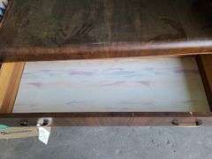 Wooden MCM 3 Drawer Dresser & 5 Drawer Cedar-Lined Wardrobe (Damaged)