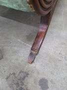 Vintage Sofa W/ Front Claw Feet (1 Needs Repaired)