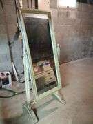 Freestanding Wooden Mirror Approx 27"x64x19"