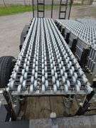 Best Flex 200 Skate Wheel Conveyor 8' Long Expands To 30' Long adjustable Height - Has Brakes On Some  Wheels