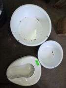 Porcelain Bed Pan-2 Wash Basins