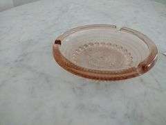 Vintage Pink Depression Glass Ashtray