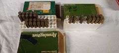 14 live rnds  and 22 empty brass  25-06