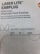 200 Pair Lazer Lite Earplugs (unopened)