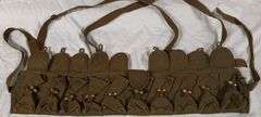 Canvas Military 10 pocket Chest Rig (Bandolier)