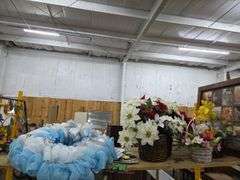Baskets W/ Flowers, Wall Decorations, Wreath, Picture