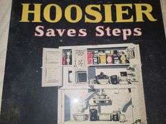 Hoosier Furniture Metal Sign, Approx. 12"x16"