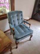2 Upholstered Chairs - Like New - Approx 24"x25"