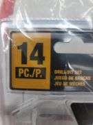 New set of 14" DeWalt Black & Gold drill bits