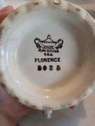 Pope Gosser Cream & Sugar Dishes, Royal Garden Teapot, & 4 Piece Porcelain Napkin Holders