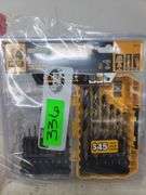 New set of 14" DeWalt Black & Gold drill bits