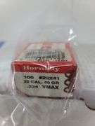 Box of 100 Hornady .224 40gr V-Max bullets