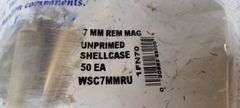 50 pcs New 7mm Rem Mag brass