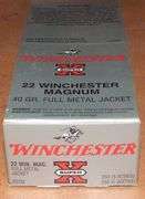 250 rounds Winchester 22 Win Magnum