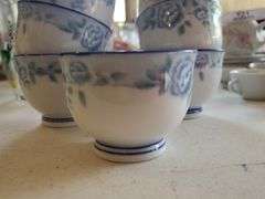 8 Green Art Glasses & Vintage Japanese Glass
