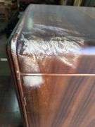 Wooden MCM 3 Drawer Dresser & 5 Drawer Cedar-Lined Wardrobe (Damaged)