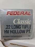 450 rounds Federal 22 lr HV-HP