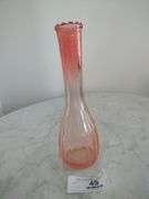 Vintage Pink Depression Glass Bud Vase Approx 9"