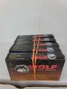 5-20 rnd box Wolf Gold 223 Rem 55gr. (Sealed boxes)