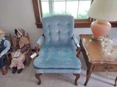 2 Upholstered Chairs - Like New - Approx 24"x25"