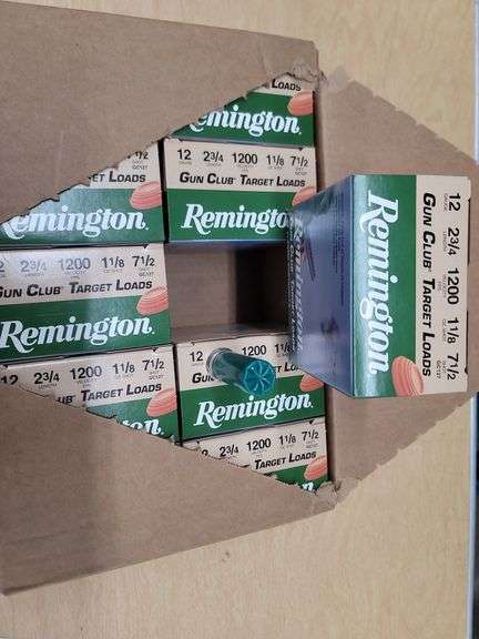 250 rnd case Remington 12ga Gun Club Target - Baer Auctioneers - Realty ...
