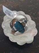 Size 8 Turquoise German Silver Ring - Baer Auctioneers - Realty, LLC