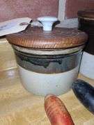 Two Tone Crock Canister Set
