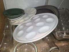 Bakeware, Egg Trays, & Glass Bottles