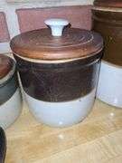 Two Tone Crock Canister Set