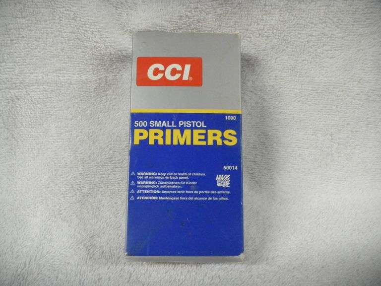 1000ct. CCI #500 small pistol primers