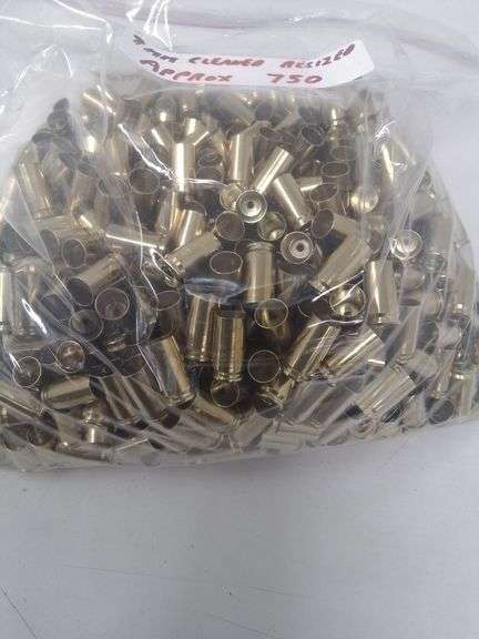 750ct. 9mm brass cleaned and resized