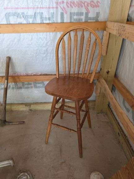 Oak Bar Stool - Good Condition