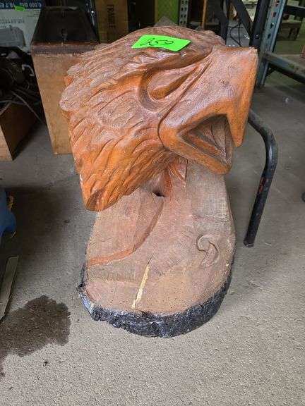 Wood Carved Eagle - Baer Auctioneers - Realty, LLC