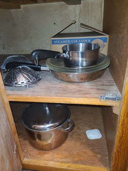 Contents Of 11 Lower Cabinets And Drawers, Silverware, Pots, Pans,