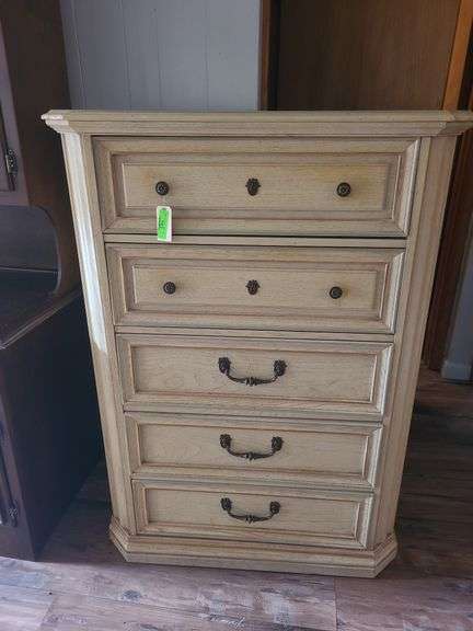 3 Pc. Bedroom Suite, Approx. Full Sized Bedframe, 6 Drawer Dresser With Mirrors, And 5 Drawer Dresser