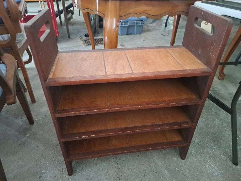 Wooden Shelving Bench