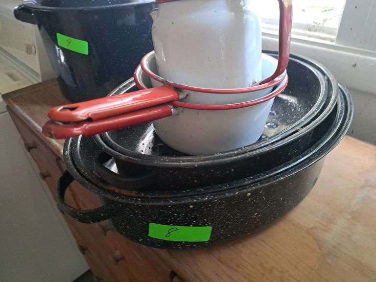 Roasters And Porcelain Dishes